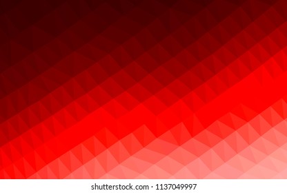 Light Red vector hexagon mosaic texture. Brand new colored illustration in blurry style with gradient. The textured pattern can be used for background.