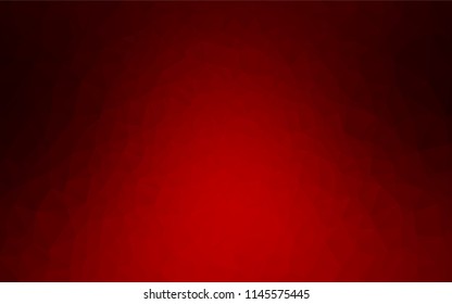 Light Red vector hexagon mosaic texture. Brand new colored illustration in blurry style with gradient. The textured pattern can be used for background.