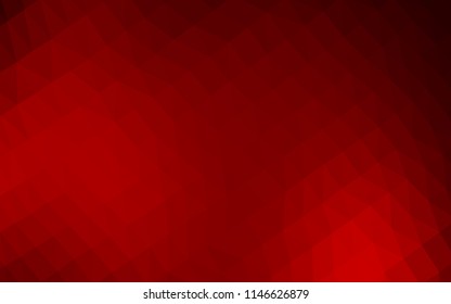 Light Red vector hexagon mosaic texture. Brand new colored illustration in blurry style with gradient. Brand new style for your business design.