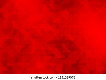Light Red vector hexagon mosaic texture. Shining illustration, which consist of triangles. A new texture for your design.