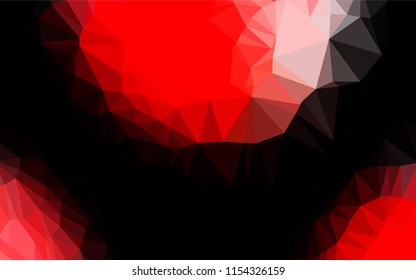 Light Red vector hexagon mosaic cover. A completely new color illustration in a vague style. The template can be used as a background for cell phones.