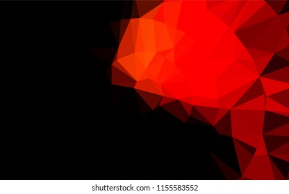 Light Red vector hexagon mosaic cover. A vague abstract illustration with gradient. The textured pattern can be used for background.