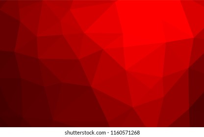 Light Red vector hexagon mosaic cover. A completely new color illustration in a vague style. Brand new design for your business.