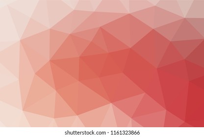 Light Red vector hexagon mosaic texture. Colorful illustration in abstract style with gradient. The elegant pattern can be used as part of a brand book.