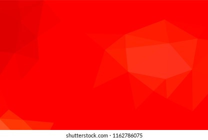 Light Red vector hexagon mosaic template. Colorful illustration in abstract style with gradient. Brand new style for your business design.
