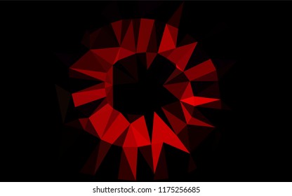 Light Red vector hexagon mosaic cover. Modern geometrical abstract illustration with gradient. A completely new design for your business.