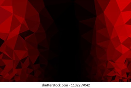 Light Red vector hexagon mosaic texture. Brand new colored illustration in blurry style with gradient. A new texture for your design.