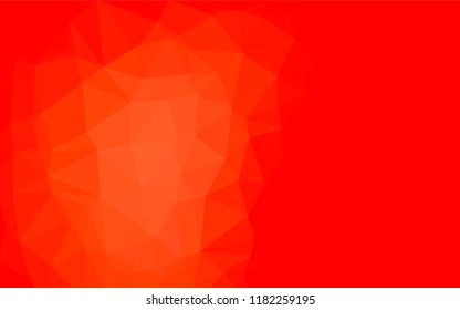 Light Red vector hexagon mosaic cover. A vague abstract illustration with gradient. The completely new template can be used for your brand book.