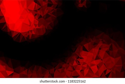 Light Red vector hexagon mosaic texture. A vague abstract illustration with gradient. A completely new design for your business.