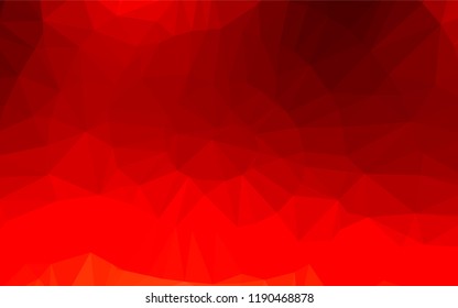 Light Red vector hexagon mosaic cover. A vague abstract illustration with gradient. A completely new design for your business.