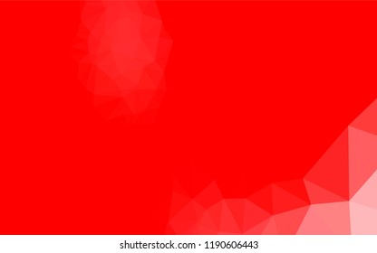 Light Red vector hexagon mosaic template. Creative illustration in halftone style with gradient. A completely new template for your business design.