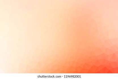 Light Red vector hexagon mosaic texture. A vague abstract illustration with gradient. The template can be used as a background for cell phones.