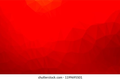 Light Red vector hexagon mosaic cover. Creative geometric illustration in Origami style with gradient. The completely new template can be used for your brand book.