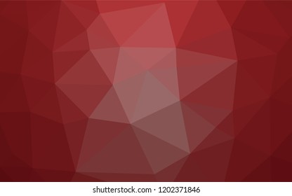 Light Red vector hexagon mosaic template. Colorful illustration in abstract style with gradient. The template can be used as a background for cell phones.