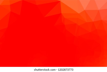 Light Red vector hexagon mosaic template. A sample with polygonal shapes. The completely new template can be used for your brand book.