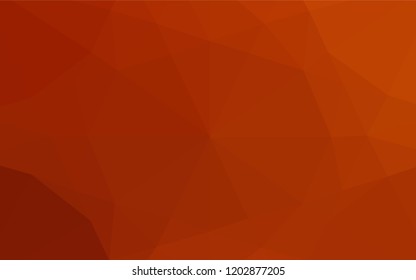 Light Red vector hexagon mosaic texture. Colorful abstract illustration with gradient. Triangular pattern for your business design.