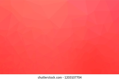Light Red vector hexagon mosaic cover. A vague abstract illustration with gradient. The best triangular design for your business.