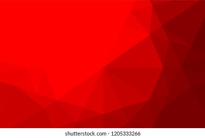 Light Red vector hexagon mosaic texture. Colorful illustration in abstract style with gradient. A new texture for your design.
