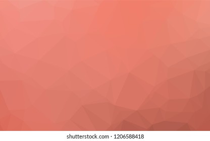 Light Red vector hexagon mosaic template. Colorful illustration in abstract style with gradient. The template can be used as a background for cell phones.