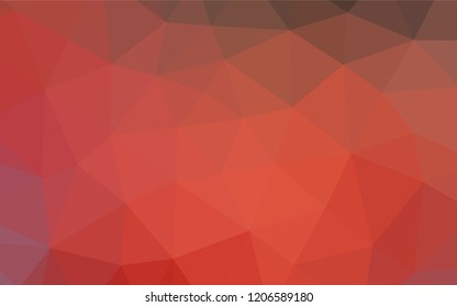 Light Red vector hexagon mosaic texture. A completely new color illustration in a vague style. The polygonal design can be used for your web site.
