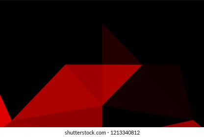 Light Red vector hexagon mosaic texture. Colorful abstract illustration with gradient. Triangular pattern for your business design.