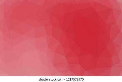 Light Red vector hexagon mosaic texture. An elegant bright illustration with gradient. A completely new template for your business design.