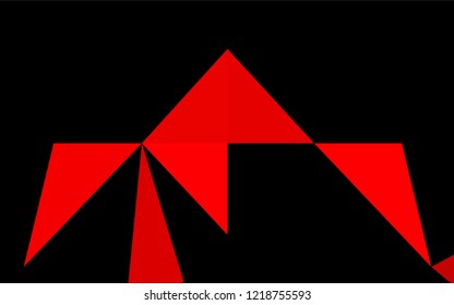 Light Red vector hexagon mosaic texture. A sample with polygonal shapes. The elegant pattern can be used as part of a brand book.