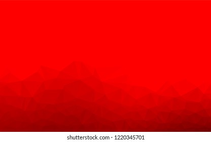 Light Red vector hexagon mosaic texture. A sample with polygonal shapes. The textured pattern can be used for background.