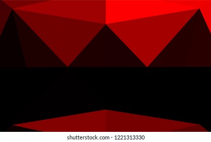 Light Red vector hexagon mosaic texture. Brand new colored illustration in blurry style with gradient. Brand new style for your business design.