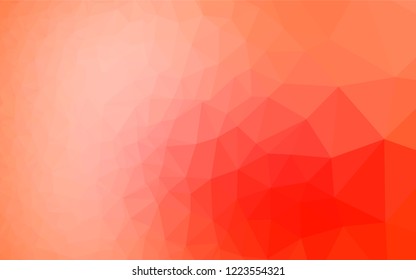 Light Red vector hexagon mosaic texture. A completely new color illustration in a vague style. The textured pattern can be used for background.