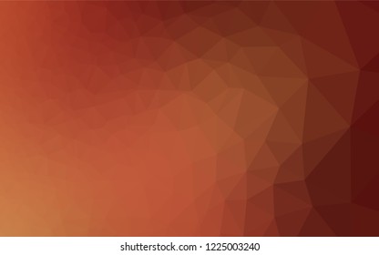 Light Red vector hexagon mosaic texture. A vague abstract illustration with gradient. The best triangular design for your business.