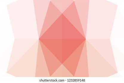 Light Red vector hexagon mosaic template. A vague abstract illustration with gradient. The elegant pattern can be used as part of a brand book.