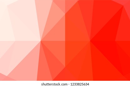 Light Red vector hexagon mosaic cover. An elegant bright illustration with gradient. The completely new template can be used for your brand book.