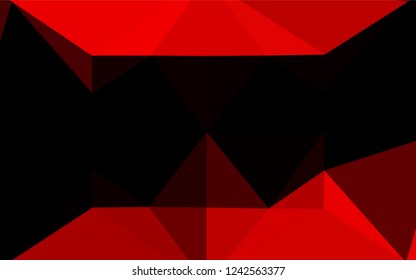 Light Red vector hexagon mosaic cover. Colorful abstract illustration with gradient. The completely new template can be used for your brand book.