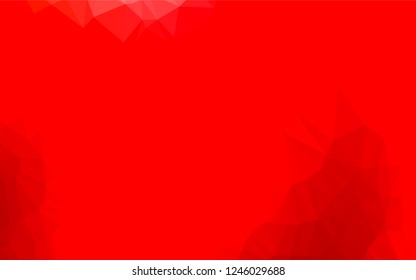 Light Red vector hexagon mosaic template. Modern geometrical abstract illustration with gradient. The elegant pattern can be used as part of a brand book.