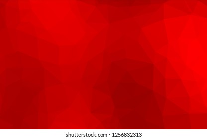 Light Red vector hexagon mosaic template. Brand new colored illustration in blurry style with gradient. The textured pattern can be used for background.