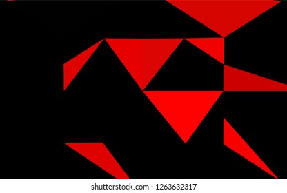 Light Red vector hexagon mosaic texture. Colorful illustration in abstract style with gradient. Brand new style for your business design.