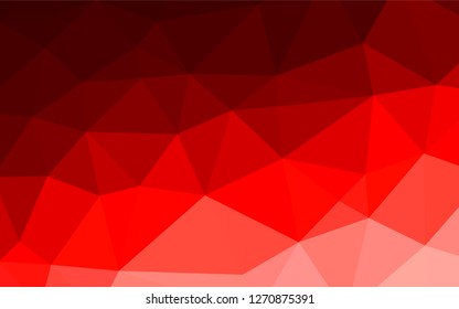 Light Red vector hexagon mosaic template. A completely new color illustration in a vague style. The template can be used as a background for cell phones.