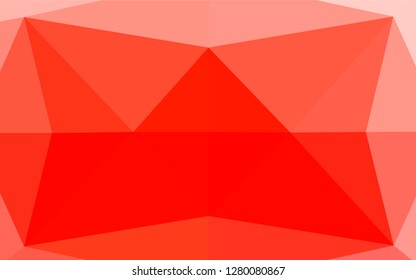 Light Red vector hexagon mosaic texture. Colorful illustration in abstract style with gradient. A new texture for your design.