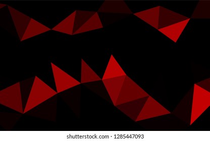 Light Red vector hexagon mosaic cover. Brand new colored illustration in blurry style with gradient. Brand new style for your business design.