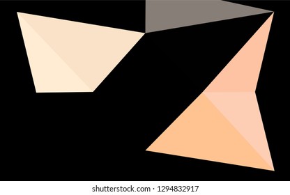 Light Red vector hexagon mosaic texture. Glitter abstract illustration with an elegant design. A completely new template for your business design.