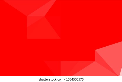 Light Red vector hexagon mosaic template. Brand new colored illustration in blurry style with gradient. Brand new design for your business.