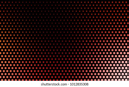 Light Red vector illustration which consist of circles. Dotted gradient design for your business. Creative geometric background in halftone style with colored spots.