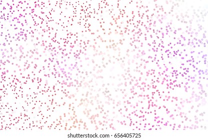 Light Red vector illustration which consist of circles. Dotted gradient design for your business. Creative geometric background in halftone style with colored spots.