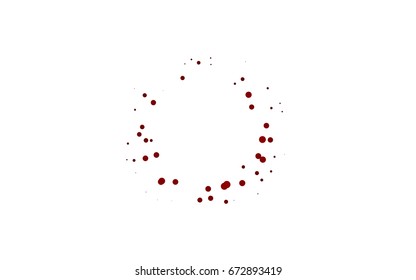 Light Red vector illustration which consist of circles. Dotted gradient design for your business. Creative geometric background in halftone style with colored spots.