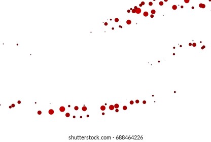 Light Red vector illustration which consist of circles. Dotted gradient design for your business. Creative geometric background in halftone style with colored spots.
