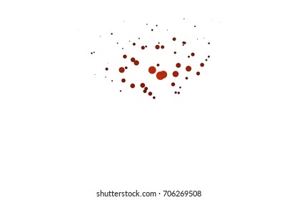Light Red vector illustration which consist of circles. Dotted gradient design for your business. Creative geometric background in halftone style with colored spots.