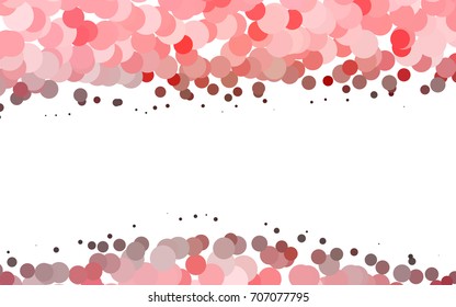 Light Red vector illustration which consist of circles. Dotted gradient design for your business. Creative geometric background in halftone style with colored spots.