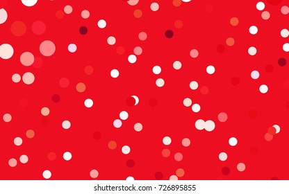 Light Red vector illustration which consist of circles. Dotted gradient design for your business. Creative geometric background in halftone style with colored spots.