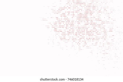 Light Red vector illustration which consist of circles. Dotted gradient design for your business. Creative geometric background in halftone style with colored spots.